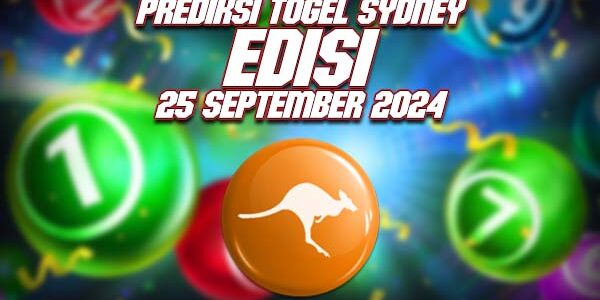 Prediksi Togel Sydney 25 September 2024