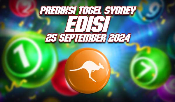 Prediksi Togel Sydney 25 September 2024